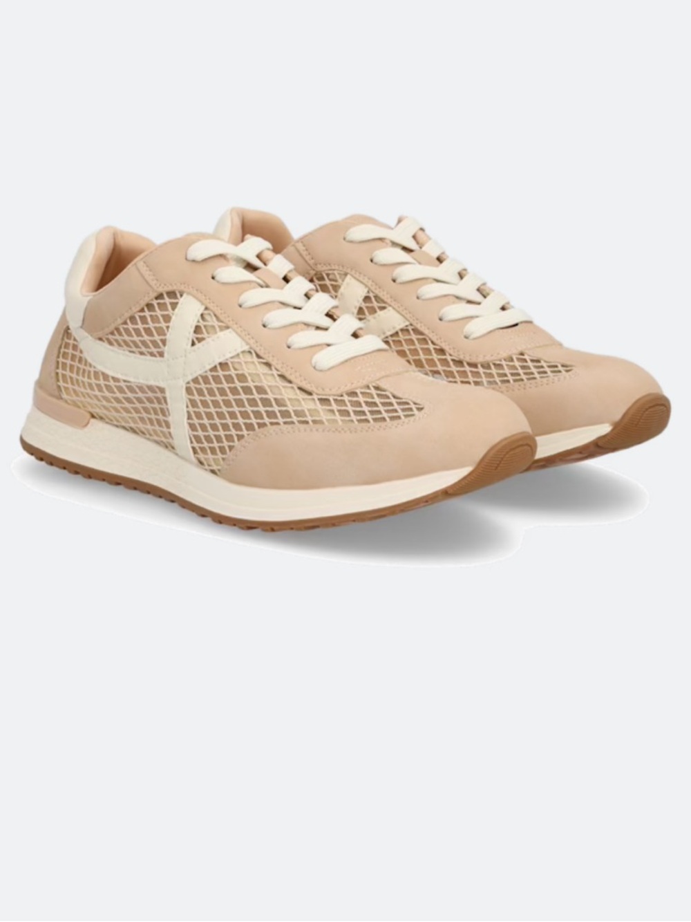NWOT Dolce Vita Joque Mesh Sneaker Women’s 9 Beige Lightweight Lace-Up